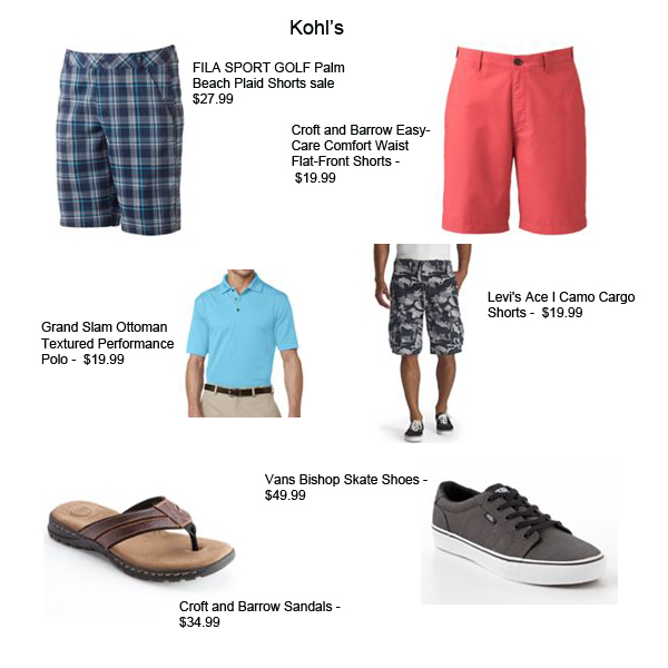 mens shorts kohls