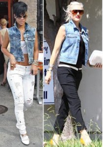 celebrity denim vest