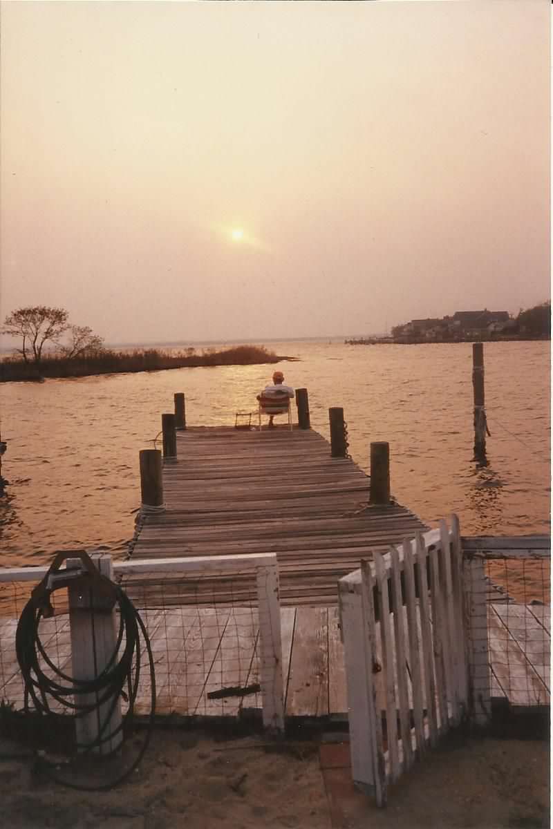Sitting on the dock of the&nbsp;bay